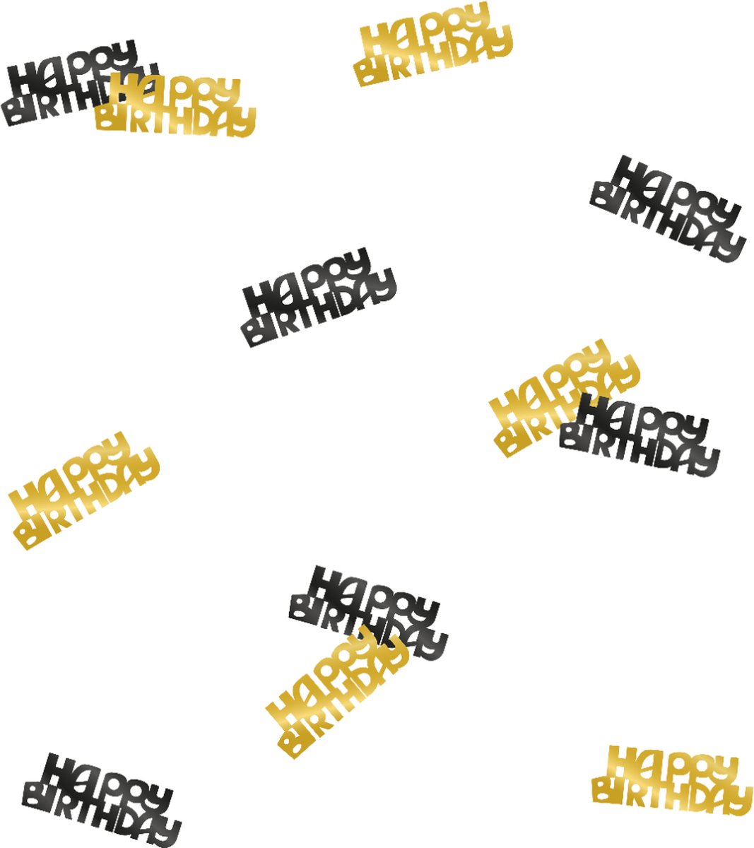   Tafeldecoratie Happy Birthday Classy | per zakje van 14 gram